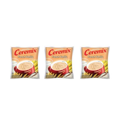Ceremix French Vanilla Cereal Bag (20 Sachet @30 Gram) [Pack of 3
