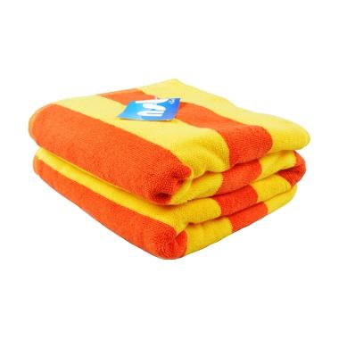 Ceria Lenuta Handuk Pantai Strip Line Kuning Orange