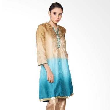 Chanira Tanisha Blue Gradasi CBR0250617 Tunic - Gold Blue