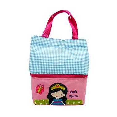 Char & Coll Tas Makan Anak Bento Princess Amelia Lunch Bag - Pink Blue