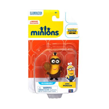 Minions Cro-Minions Action Figure Articulated Yellow Mainan Anak