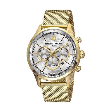 Charles Jourdan Multi Function Jam Tangan Pria CJ1017-1212C - Gold Gold
