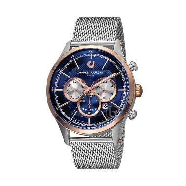 Charles Jourdan Multi Function Jam Tangan Pria CJ1017-1382C - Blue Blue