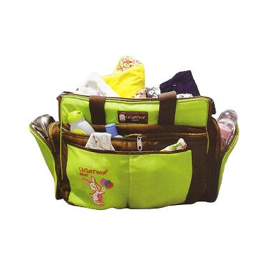 Chintaka Multi Saku Bordir + TBA Ra ... 200 Hijau Coklat Tas Bayi