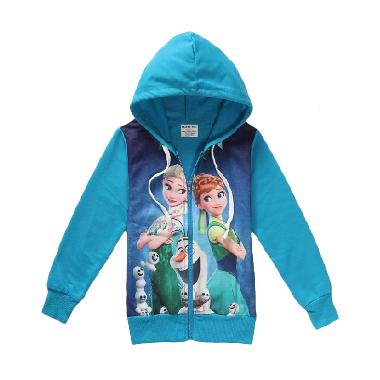 Chloe's Clozette JA-10 Frozen Fever Biru Jaket Anak