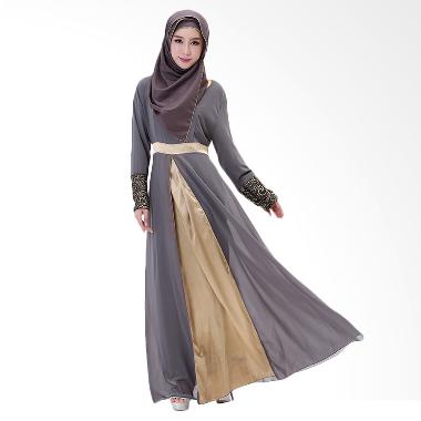 Chloe's Clozette MD 12 Baju Muslim ... Lengan Panjang - Abu-abu