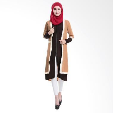 Chloe's Clozette MD 14 Baju Muslim ... gan Panjang - Coklat Muda