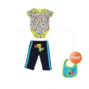 Jual Chloe Babyshop 3 in 1 Dino Dribble F806 Jumper Bayi 