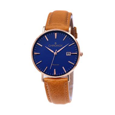 Jual Chronox CX1002-C1 Casual Tali Kulit Coklat Jam Tangan