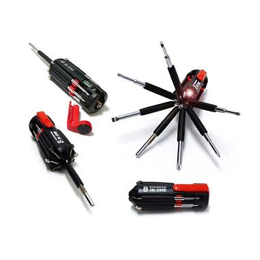 Clickshop Obeng Set 8 in 1 - Obeng Multifungsi - Obeng Senter