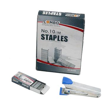 Combo HD10 Stapler dan Isi Staples - Biru
