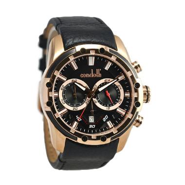 Condotti CN1002-RG03-L03 AMMIREVOLE Jam Tangan Pria - Black Rosegold Black