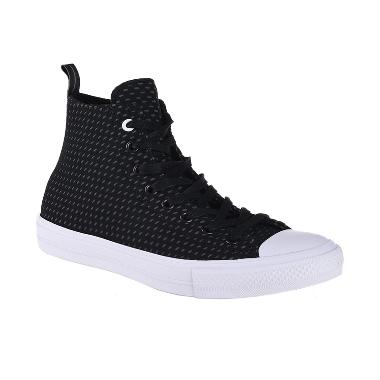 Converse Chuck Taylor All Star II Sneaker Shoes - Black Thunder White [CON155506C]