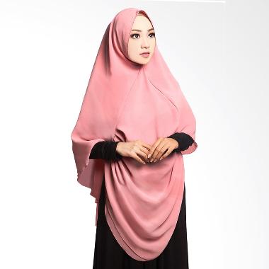 Cotton Bee Khimar Draperry Hijab Syar'i - Dusty Pink