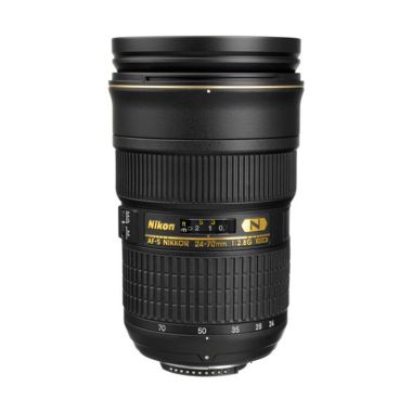 Nikon AF-S 24-70mm f/2.8G ED Hitam Lensa Kamera Citra Photo Lovers