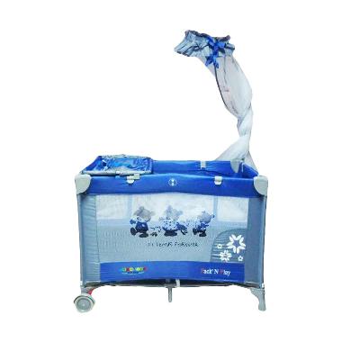 Creative 808 Baby Box Grey Dark Blue Tempat Tidur Bayi