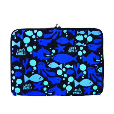 Nickelodeon Spongebob Laptop Sleeve Fish Hitam Tas Anak                                                                         