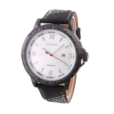 Curren Casual Watch Jam Tangan Pria - Hitam Putih