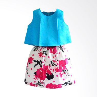 Ficalica Girl Blue Setelan Anak Perempuan                                                                                       
