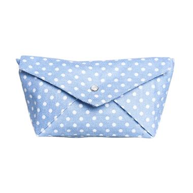 Cynara Studio Boat Pouch DB Polka Dompet - Biru