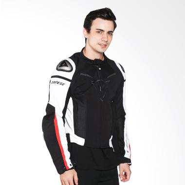 Jual Dainese Super Speed Tex Jaket  Motor Black White  