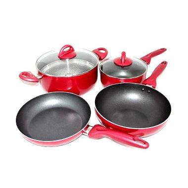 Supra Rosemary Panci Set 7 Pieces - Merah