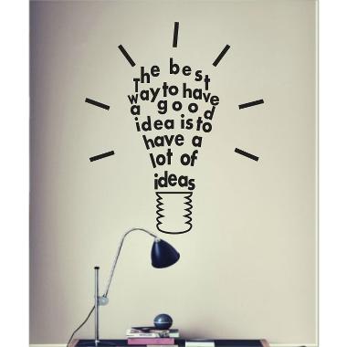 Decal Lamp Idea Wall Sticker