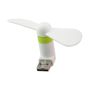 Delcell OTG USB Mini Fan Portable Kipas Angin - Putih