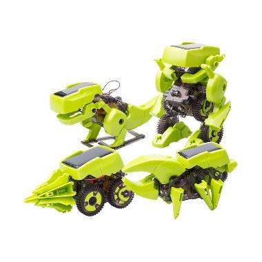 DIY T4 Transforming Solar Robot Mainan Edukasi Robot 4 in 1