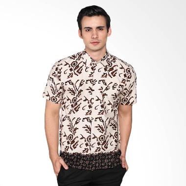 Djoemat Gembira K16-04-08 Atasan Batik Kemeja - Putih