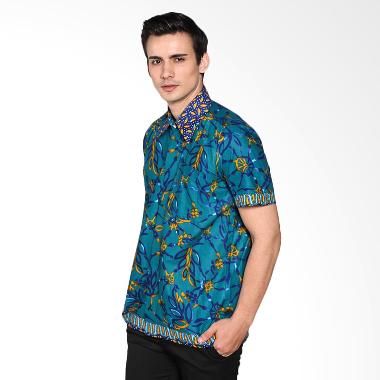 Kamis Ganteng - Djoemat Gembira K16-05-01 Pasangan Batik Kemeja - Biru