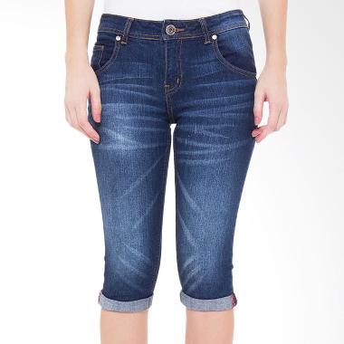 People's Denim Ladies Raven Ru 3/4 Slim Fit - Biru