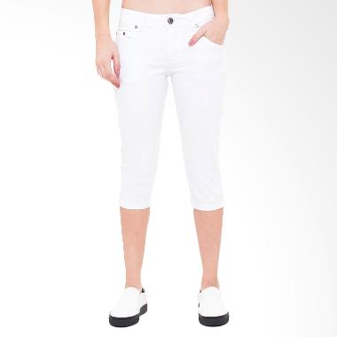 People's Denim Nikeisha 7/8 Slim Fit Celana Wanita - Putih