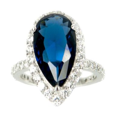 Dparis Tapered Oval Blue Saphire ...