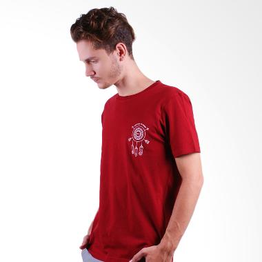DSVN Dhrupad T-Shirt Pria - Maroon
