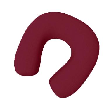 Ergopillow Neck Rest Bantal Leher - Maroon