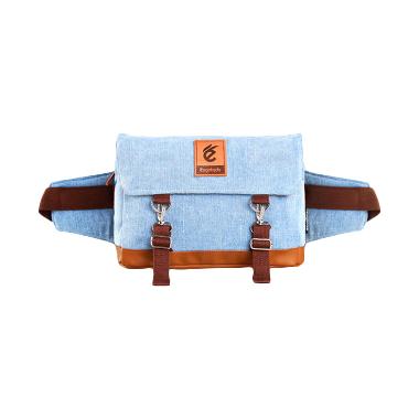 Esgotado Cinturo Primeiro Light Blue Denim Tas Selempang