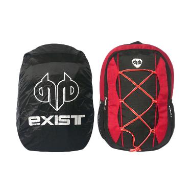 EXIST 8-8615 Tas Ransel Laptop Raincoat - Hitam Merah
