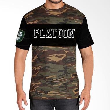 Fantasia Platoon Military Camouflage T-Shirt Pria