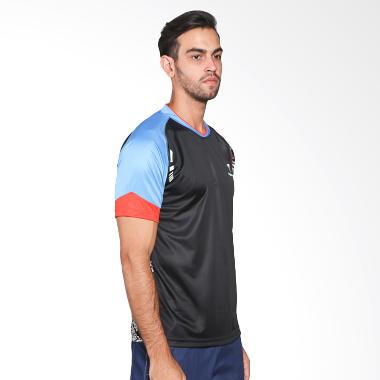 Flypower Mandalawangi 2 Kaos Badminton Pria - Black Blue Red