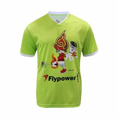 Flypower Muria Boy Light Green Kaos Badminton                                                                                   