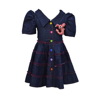 For Kids Collection 1182 Semi Jeans Dress Anak