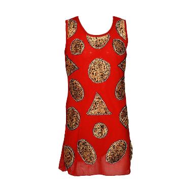 For Kid's Collection Dress Tile Mot ... an Anak Perempuan - Merah