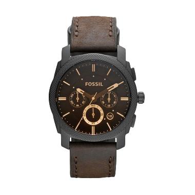 FOSSIL - PROMO SALE - Fossil Chronograph FS4656 Jam Tangan Fossil Pria Jam Fossil Tali Kulit Coklat 