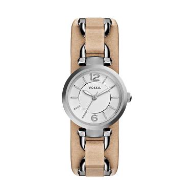 FOSSIL Georgia Artisan Cuff ES3854 Cream Jam Tangan Wanita Sand