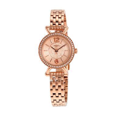 Fossil Georgia Cordell Rose Gold-Tone Glitz Jam Tangan Wanita Rose Gold