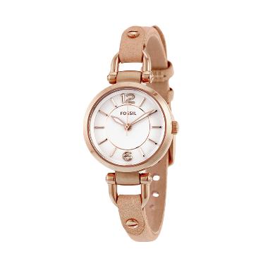 Jual FOSSIL Georgia ES3745 White Dial Beige Jam Tangan 