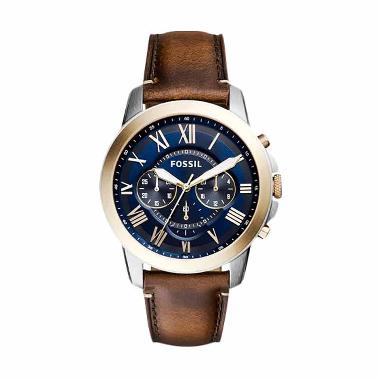 Fossil Grant Chronograph Duotone FS5150 Jam Tangan Pria - Gold Blue Blue