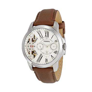 FOSSIL Grant Twist Multifunction Leather ME1144 Jam Tangan Pria - Brown Brown