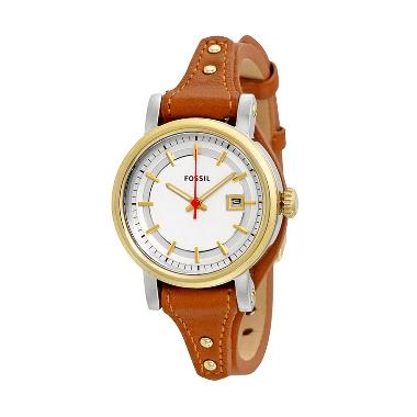 FOSSIL Mini Original Boyfriend ES39 ... Wanita - Brown Gold Tone